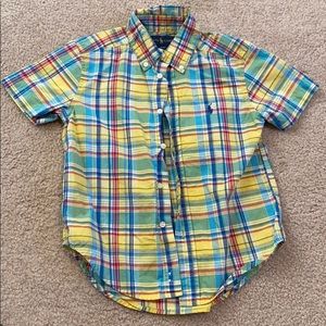 Kids Ralph Lauren Button Down Short Sleeve Shirt